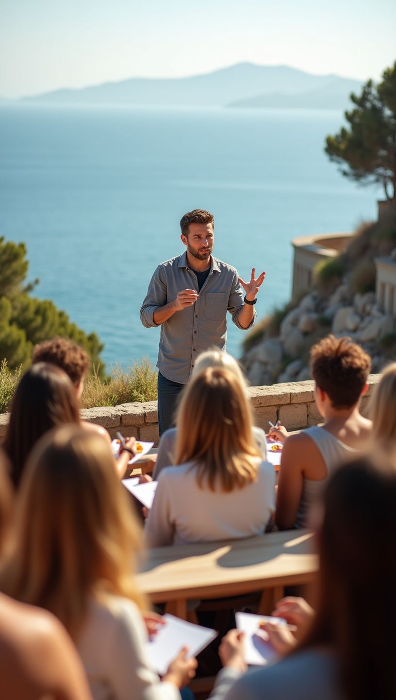 Φρέσκα φρούτα σε ξύλινη επιφάνεια, έτοιμα για κατανάλωση.
